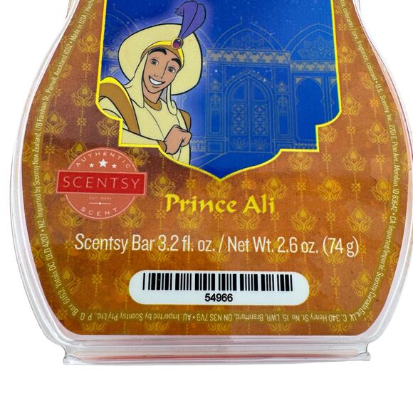 Scentsy Wax Bar Disney Aladdin Prince Ali Genie Lamp Animated Movie 3.2 Fl Oz - Picture 4 of 4